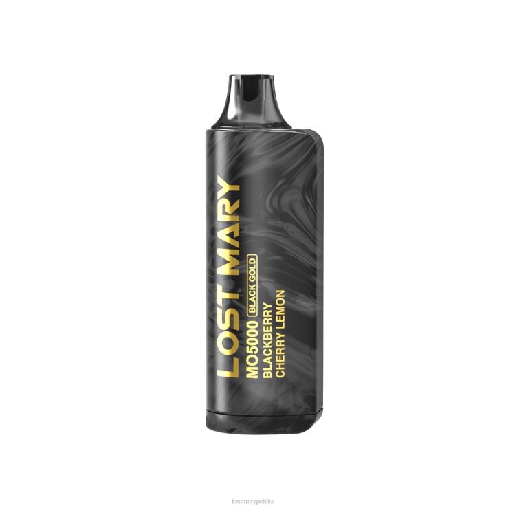 LOST MARY mo5000 czarne złoto jednorazowe 10ml LOST MARY Vape Polska D6LB1 jeżyna wiśnia cytryna