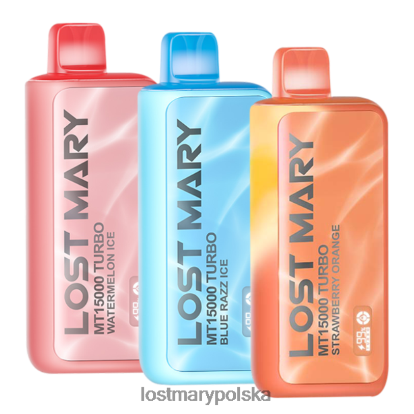 LOST MARY Vape Polska - zagubiony turbosampler Mary Mt15000 lód arbuzowy/niebieski lód razz/pomarańcza truskawkowa L4FV81