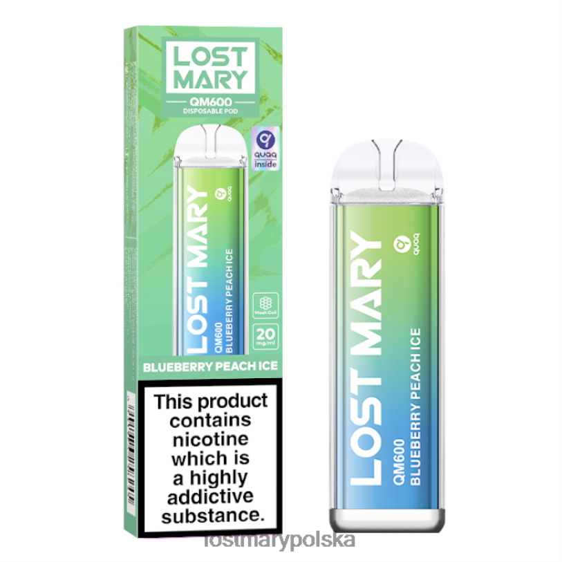 LOST MARY Vape Polska - jednorazowy waporyzator Lost Mary QM600 lód jagodowo-brzoskwiniowy L4FV161