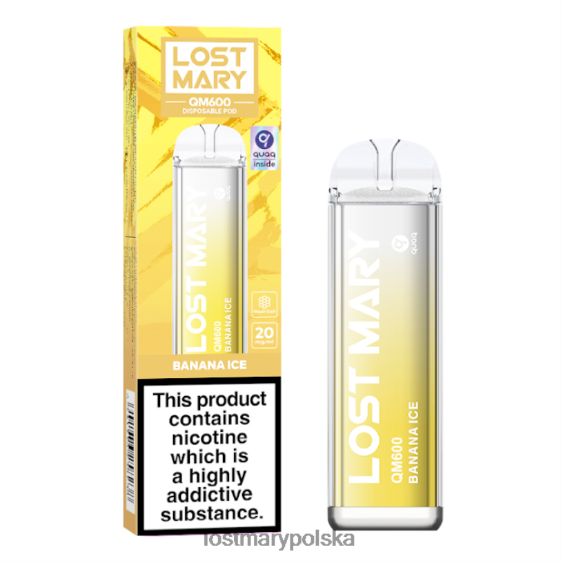LOST MARY Vape - jednorazowy waporyzator Lost Mary QM600 lód bananowy L4FV167