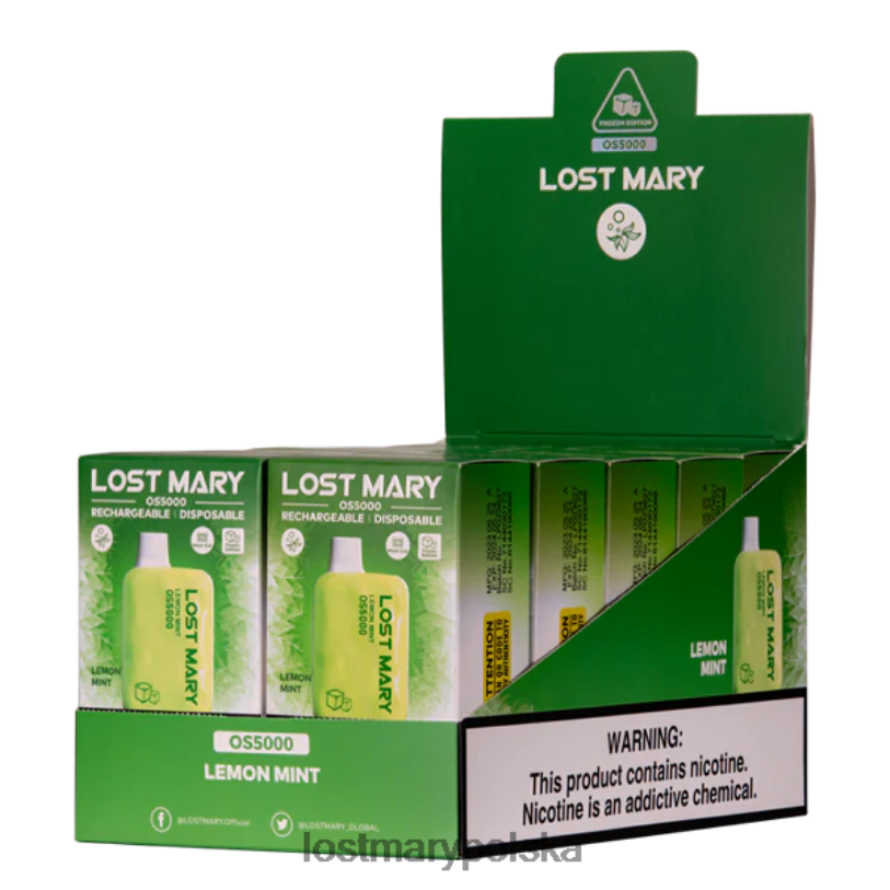 LOST MARY Vape Flavours - zgubiłem Mary Os5000 cytryna, mięta L4FV42